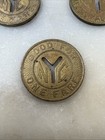 Vintage Lot Of 3 New York City Transit Authority Subway Tokens Small Y Cutout