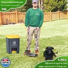 Outdoor Dog Poop Trash Can With Pooper Scooper And 60 Free Poop Bags -15 L 4 