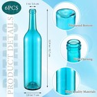 Set Of 6 Colorful Decorative Glass Wine Bottles For Bottle Tree Garden Stake