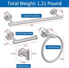 5 Pieces Brushed Nickel Bathroom Hardware Set  Bathroom Accessories    