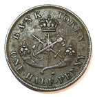 1854 Upper Canada Halfpenny Token Original Xf Tn-2 Chn