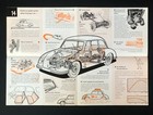 1958 Maico 500 Sales Brochure Diagram Features Vtg Car Art Original Vintage
