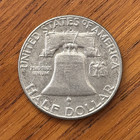 1961-d Franklin Half Dollar     90  Silver     Denver Mint      006