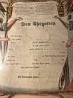 1875 German Fraktur Geburts Und Taufschein Birth Baptism Certificate Framed Pa
