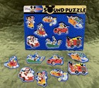 Melissa   Doug Disney Mickey Mouse And Friends Vehicles Wooden Sound Puzzle