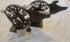 Pair Of Vintage Wrought Iron Piggy Bookends-very Good Condion Nwt