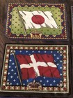Lot Of 8 Vintage Tobacco Felts  Various Countries