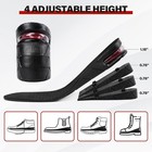 Ergofoot Height Increase Insoles For Men Women Adjustable Invisible Shoe Lifts