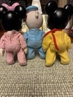 Vintage 1984 Arco Disney Baby Mickey  Minnie  And Donald  Rubber And Posable 