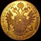 Austria Commemorative 4 Ducat 1890 Franz Joseph I Gold Filled Km    2276  3035 