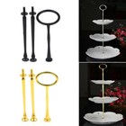 2 3tier Cake Party Cupcake Plate Stand Handle Wedding Fitting Hardware Rod