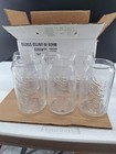 Vintage Set Of 6 Clear Coca-cola Glasses Aluminum Can Design Original Box 
