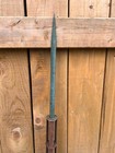 Lightning Rod Green Copper Patina Farmhouse Rustic 25    Tall 3 Footed Vintage Rod