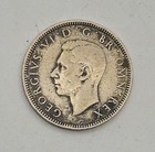 Vintage    1948 Great Britain George Vi One Shilling English Crest Coin
