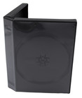10 Disc 33mm 4 Trays Standard Black Dvd Replacement Movie Case With Clear Sleeve