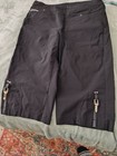 Jamie Sadock Black Burmuda Golf Shorts Detailed pockets Size 8 Excellent