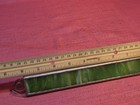 Handmade Stained Glass Kaleidoscope Green Art Glass Marble Object Chamber Vtg