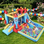 10 In 1 Kids Inflatable Bounce House Water Slide Splash Pool With 480w Blower Us