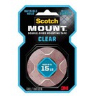 Permanent Double-sided Mounting Tape 1 In  X 1 60 Yds  Roll  Clear Adhesive 