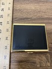 Mcm Germany Black Leather Gold Metal Cigarette Card Case  Very Good Condition 