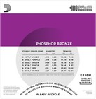 D addario Ej38h Phosphor Bronze Acoustic Guitar Strings Nashville Tuning 10-27