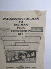 Pac-man Plus Original Video Arcade Game Manual Kit Pac Man - Ms Pacman Vintage