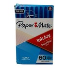 60 Pens Paper Mate Inkjoy 50st Ballpoint Pen Blue Ink 1 0mm Point