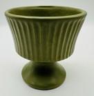 Vintage Green Floraline 470 Usa Ceramic Mccoy Pottery Pedestal Planter Pot 4 5   h