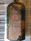 Rare Antique Olive Green J a gilka Berlin Bitters Liquor Bottle 2 Labels 1890 s