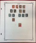 Canada  1870-1950  Collection Of 224 Stamps  Used  On Scott Blank Pages