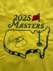 Rory Mcilroy Signed Autographed 2025 Masters Flag Grand Slam Psa Dna Coa