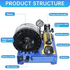 5600kn Hydraulic Hose Crimper Pipe Clamping Machine W  8 Sets Dies 10mm-31mm Usa