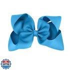 Oaoleer Big Hair Bows For Girls 12 Pcs 6  Royal Bule Grosgrain Ribbon Large B