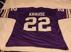 Paul Krause Signed Custom Xl Vikings Jersey Jsa Witnessed Coa Hof 98 Nfl