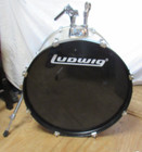 Vintage Ludwig Accent Cs 16 X 22 Kick Bass Drum Gold Sparkle  V72k
