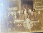 Antique Post Mortem Photo Of Lady Undertaker Embalmer Store Front 1800s Rare