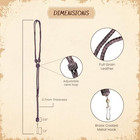 Raw Hyd Leather Dog Whistle Lanyard - Adjustable Training Bourbon Brown