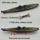 1 1000 Diecast Military Model Wwii Uss New Jersey Battleship Warship Collection