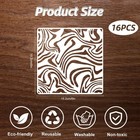 16 Pcs 6x6 Inch Geometric Stencils For Painting reusable Abstract Layering St   