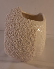 Vtg Relpo Ceramic Christmas Planter - Santa Snowball Diorama