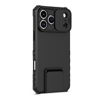 For Iphone 17 Pro Max Air 16 15 14 13 Armor Rubber Stand Case Sliding Lens Cover