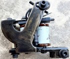 Blackened Distressed Old School Pr Shader Tattoo Machine Nautical Star Coils Usa