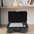 Black Rolling Transport Hard Case Waterproof Modern Camera Protective Equipment