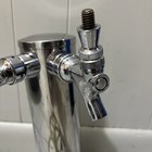 Micro Matic Dual Faucet Beer Draft Tower 3  Stainless Steel Kegerator 2-tap