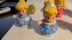 Lot Of 7  Little People Disney Princess Cinderella  rapunzel  Bell  Arora
