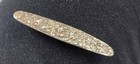 Vintage Estate Pc Signed Stieff Bar Pin 10g Sterling Silver Repousse Rose 2 5 