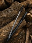 Handmade Japanese Samurai Katana Sword Damascus Folded Steel Sharp Full Tang