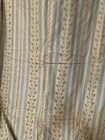 Vintage French Silk Curtain Panel Lined Double Silk Floral Stripe - 131    X  48   