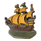 Vintage Hubley Style Cast Iron Nautical Boat Ship Doorstop