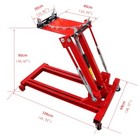 2t Auto Hydraulic Low Lift Floor Transmission Jack W swivel Casters 8 85-35 43 h